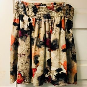 GUC Watercolor print artsy skirt